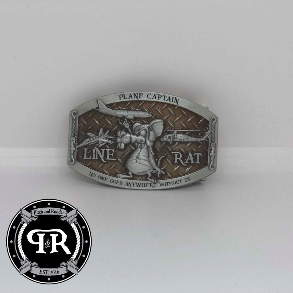 Pitch and Rudder plane Captain Custom Belt buckle