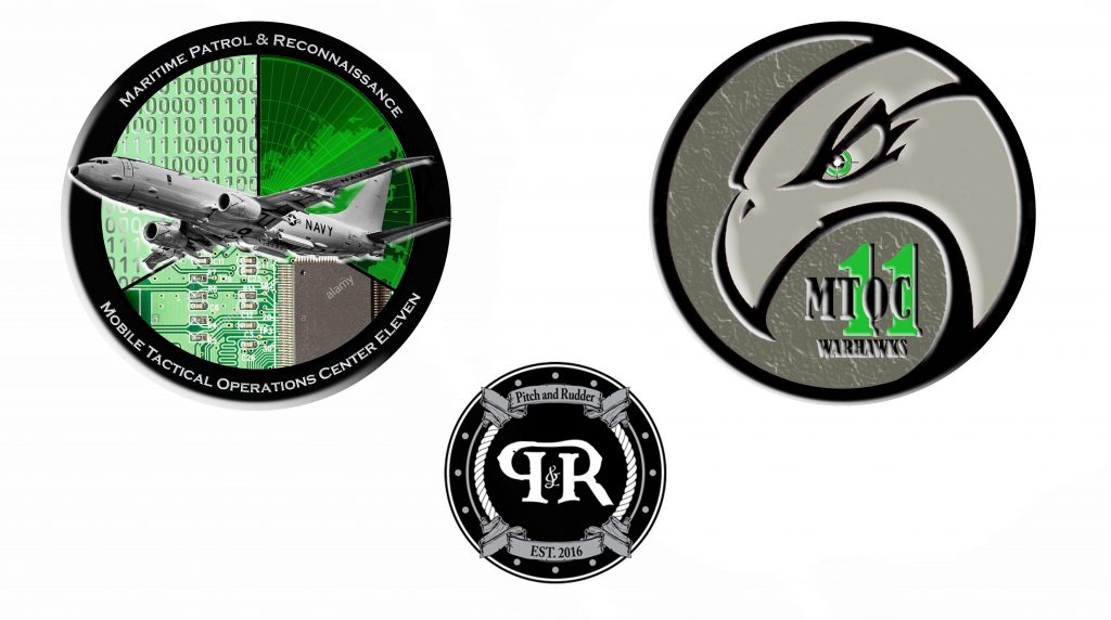mtoc-11, pitchandrudder, challenge coin, custom coin,