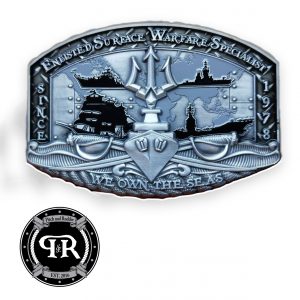 Custom ESWS Belt Buckle | Enlisted Surface Warfare Specialist belt buckle