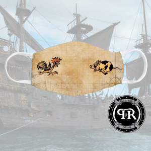 Custom US Navy Face Covering - Pig and Rooster