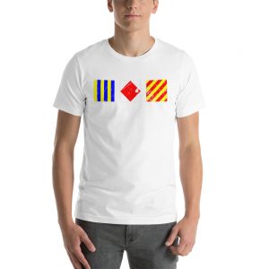 Nauatical flags shirt