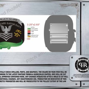 USS MAKIN ISLAND LHD 8 FCPOA Custom Belt Buckle