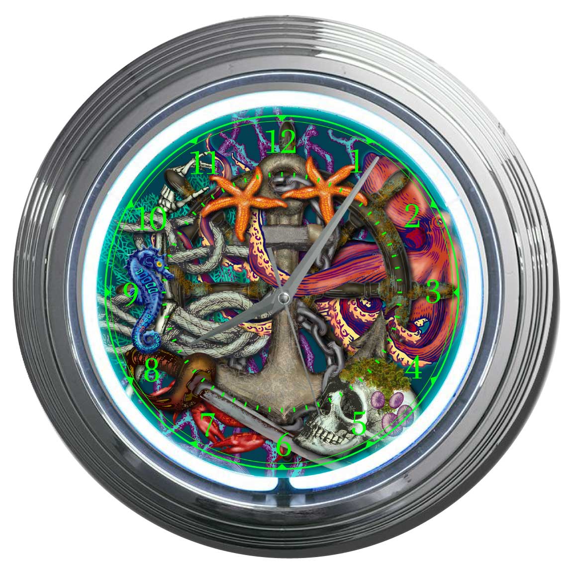 Master Chief Petty officer custom neon clock