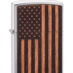 zippo wooden flag