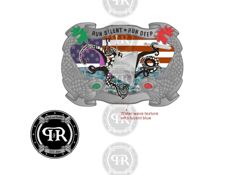 Submarine Warefare Silver buckle