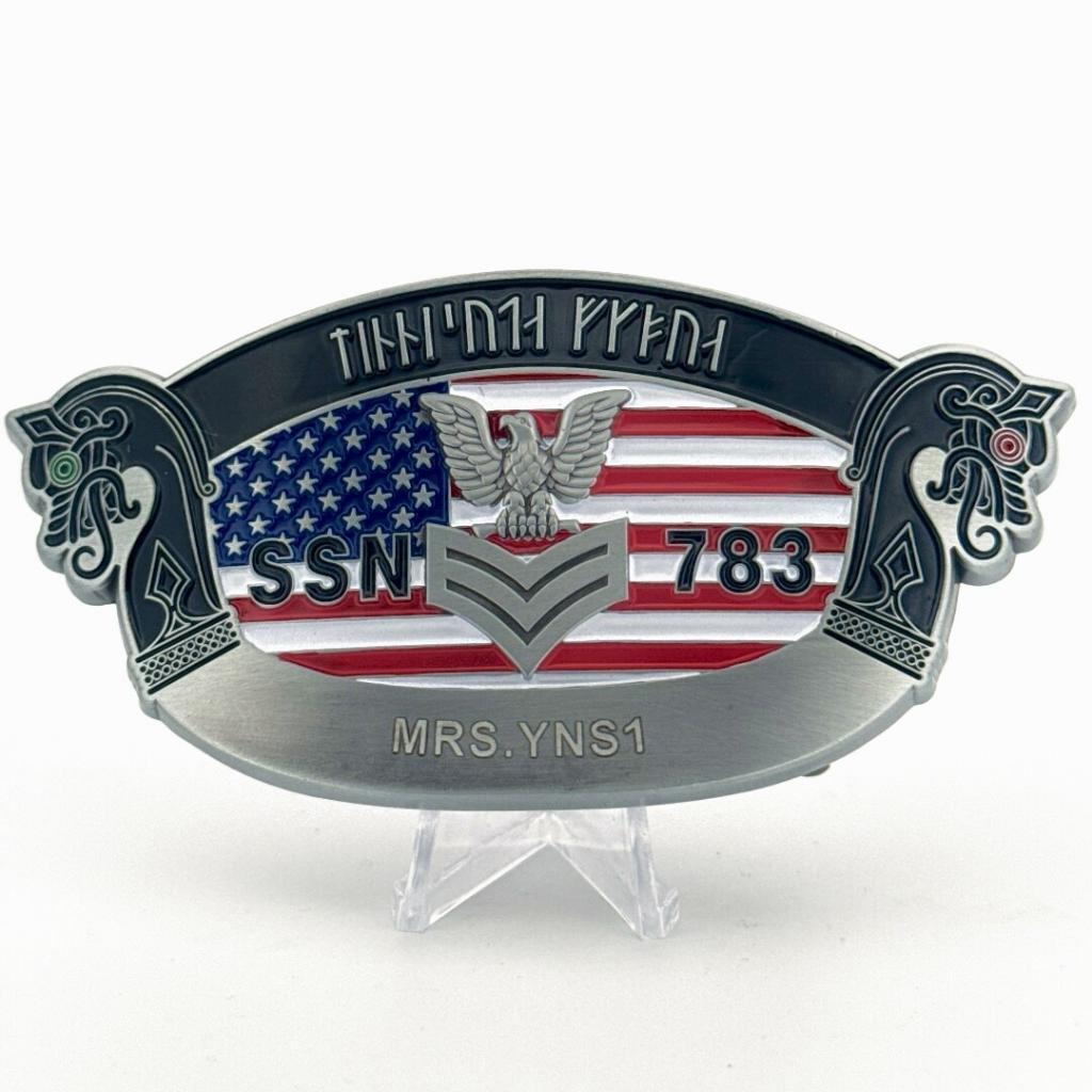 Custom USS Minnesota Belt Buckle