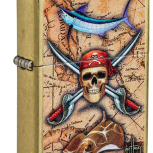 ZIPPO LIGHTER Guy Harvey Pirate Nautical Design - 48966-000003