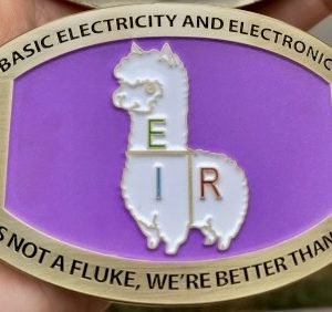 Navy Ohm's Lama Buckle | Ohm did I studder.