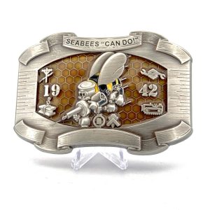 Custom Seabee Navy Buckle
